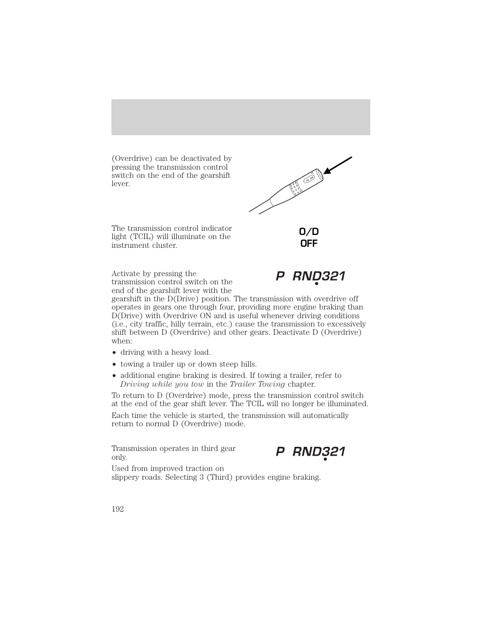 Driving | FORD 2002 Explorer v.3 User Manual | Page 192 / 336