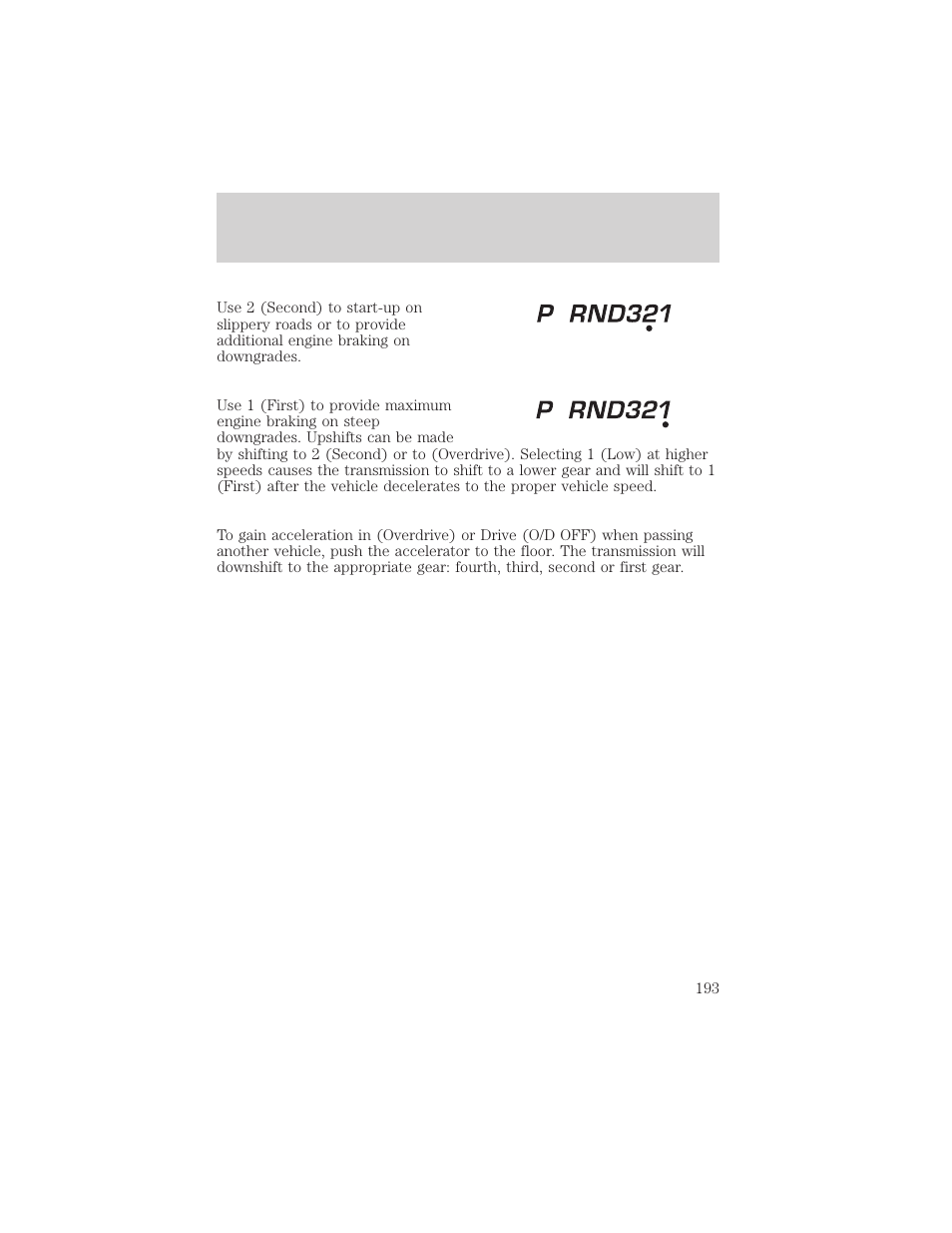 Driving | FORD 2002 Explorer v.3 User Manual | Page 193 / 336