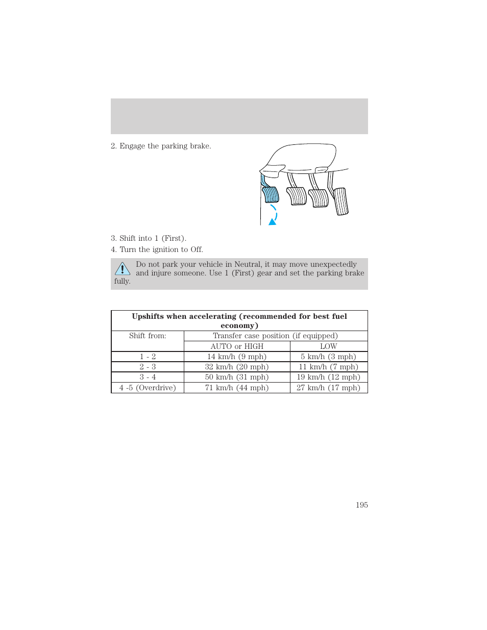 Driving | FORD 2002 Explorer v.3 User Manual | Page 195 / 336
