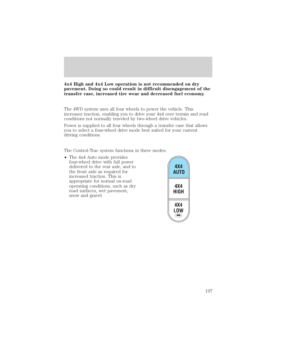 Driving | FORD 2002 Explorer v.3 User Manual | Page 197 / 336