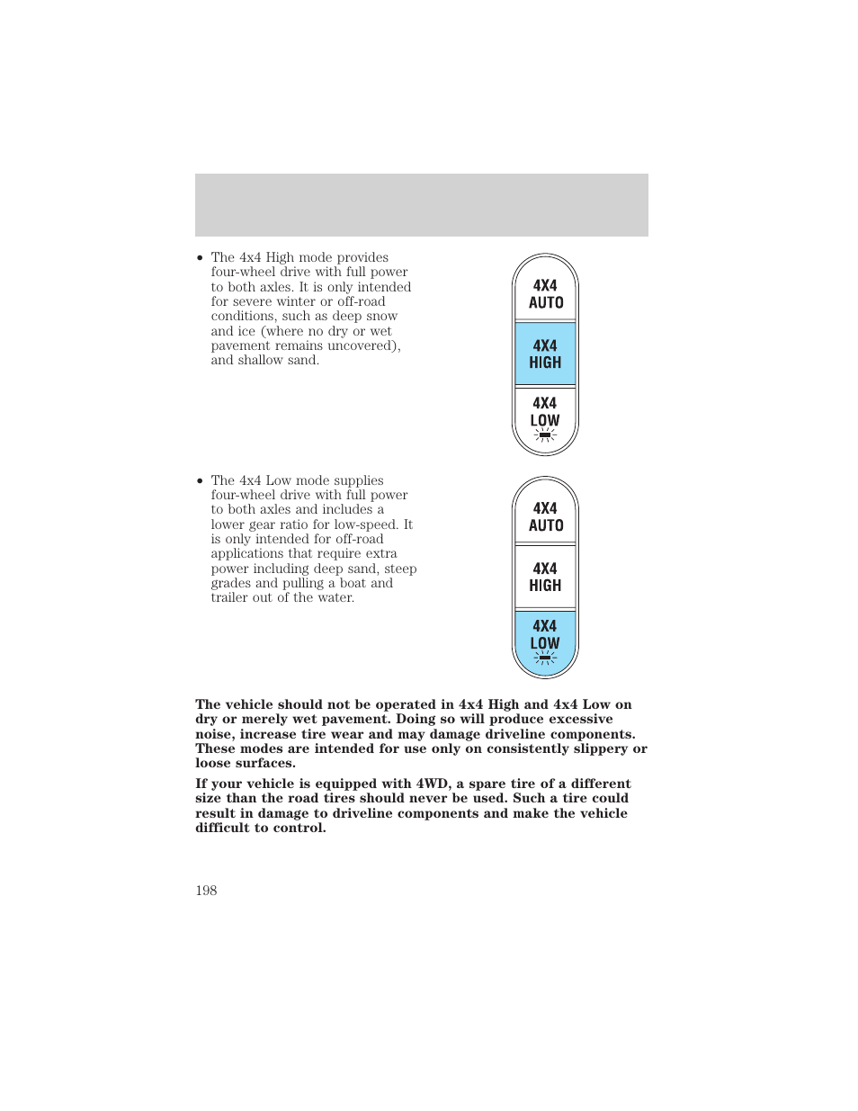 Driving | FORD 2002 Explorer v.3 User Manual | Page 198 / 336