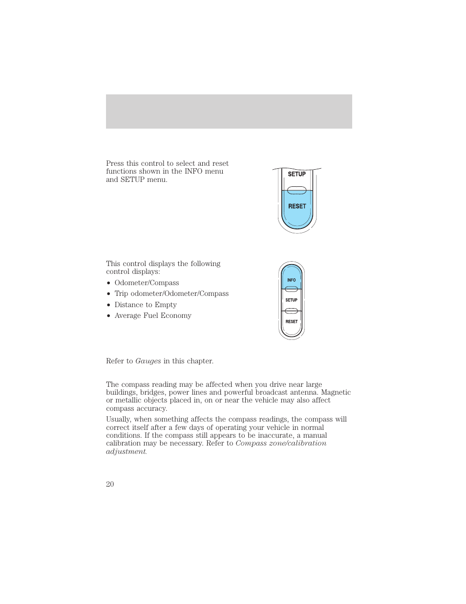 Instrumentation | FORD 2002 Explorer v.3 User Manual | Page 20 / 336