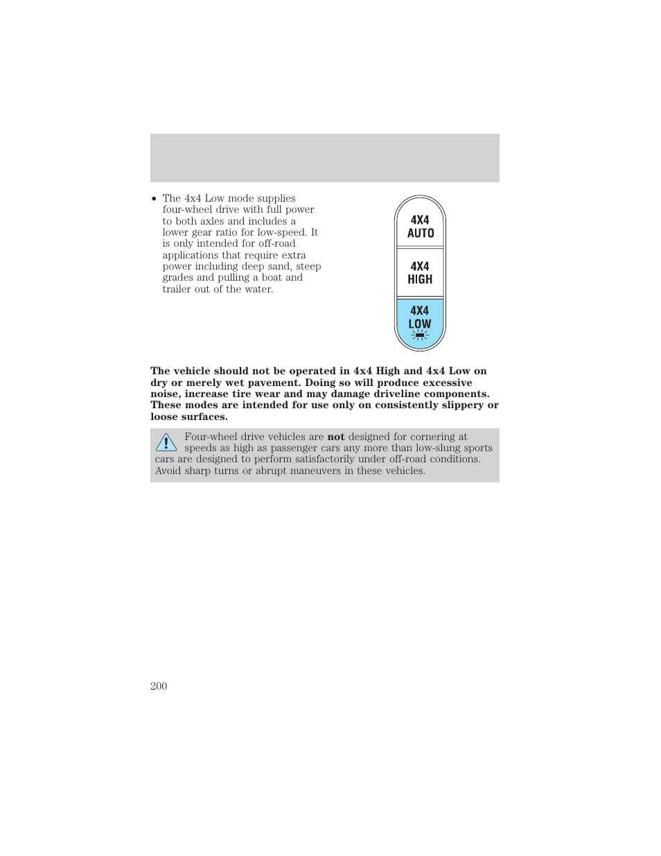 Driving | FORD 2002 Explorer v.3 User Manual | Page 200 / 336