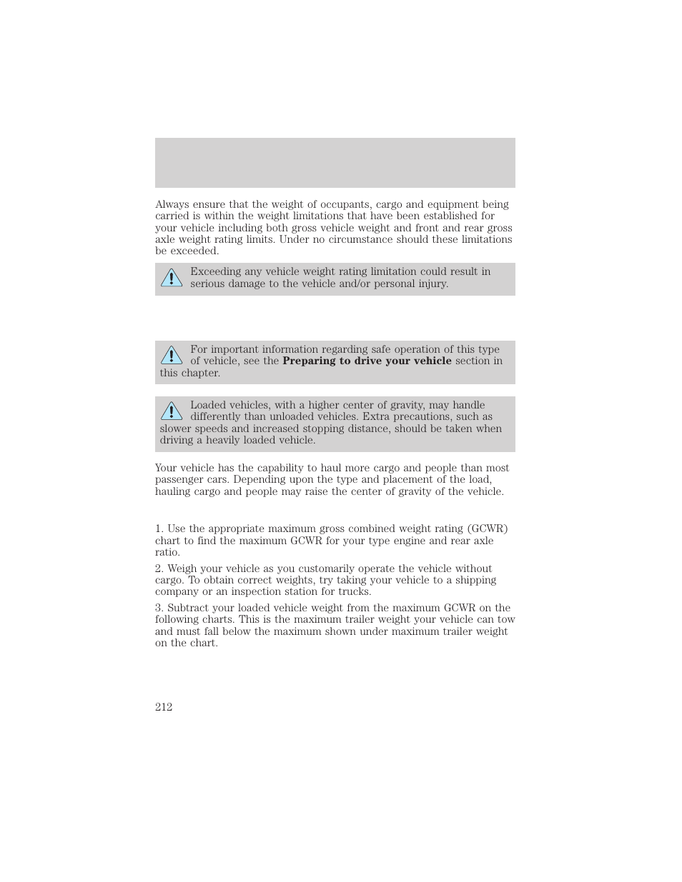 Driving | FORD 2002 Explorer v.3 User Manual | Page 212 / 336