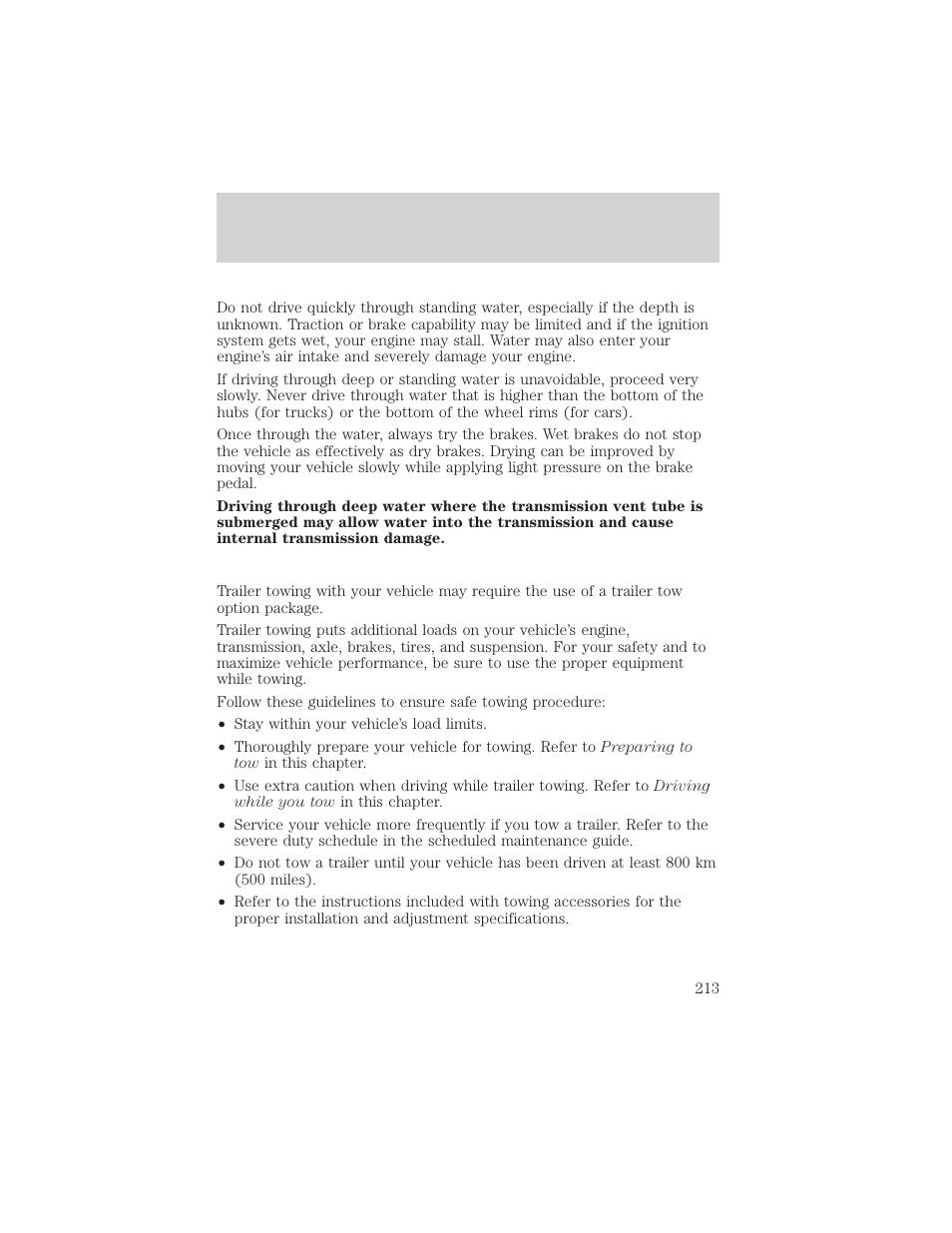 Driving | FORD 2002 Explorer v.3 User Manual | Page 213 / 336