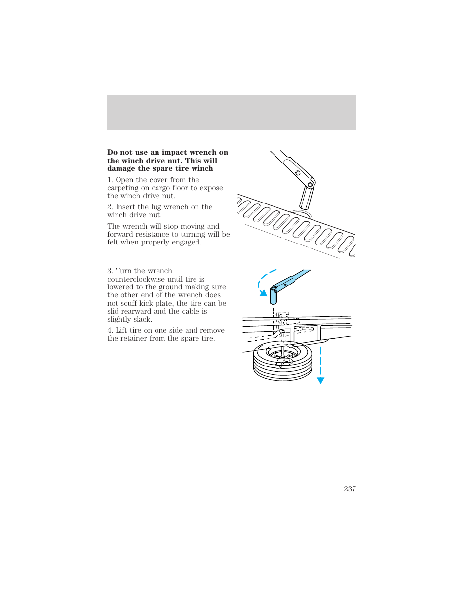 Roadside emergencies | FORD 2002 Explorer v.3 User Manual | Page 237 / 336