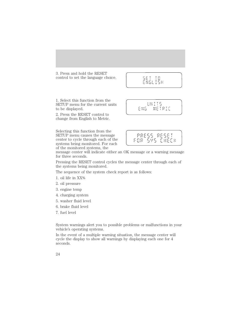 Instrumentation | FORD 2002 Explorer v.3 User Manual | Page 24 / 336