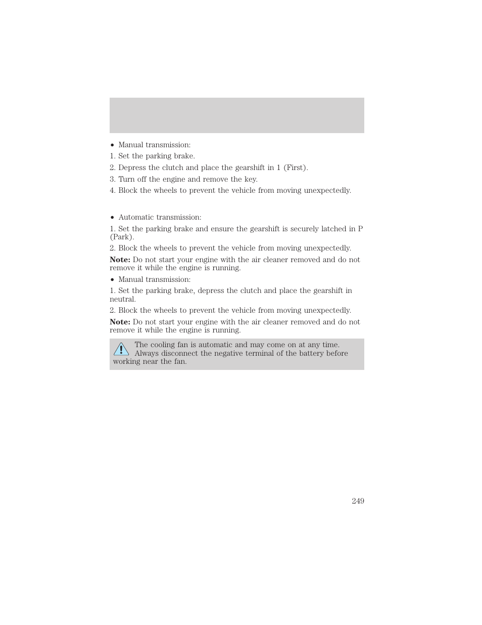 Maintenance and care | FORD 2002 Explorer v.3 User Manual | Page 249 / 336