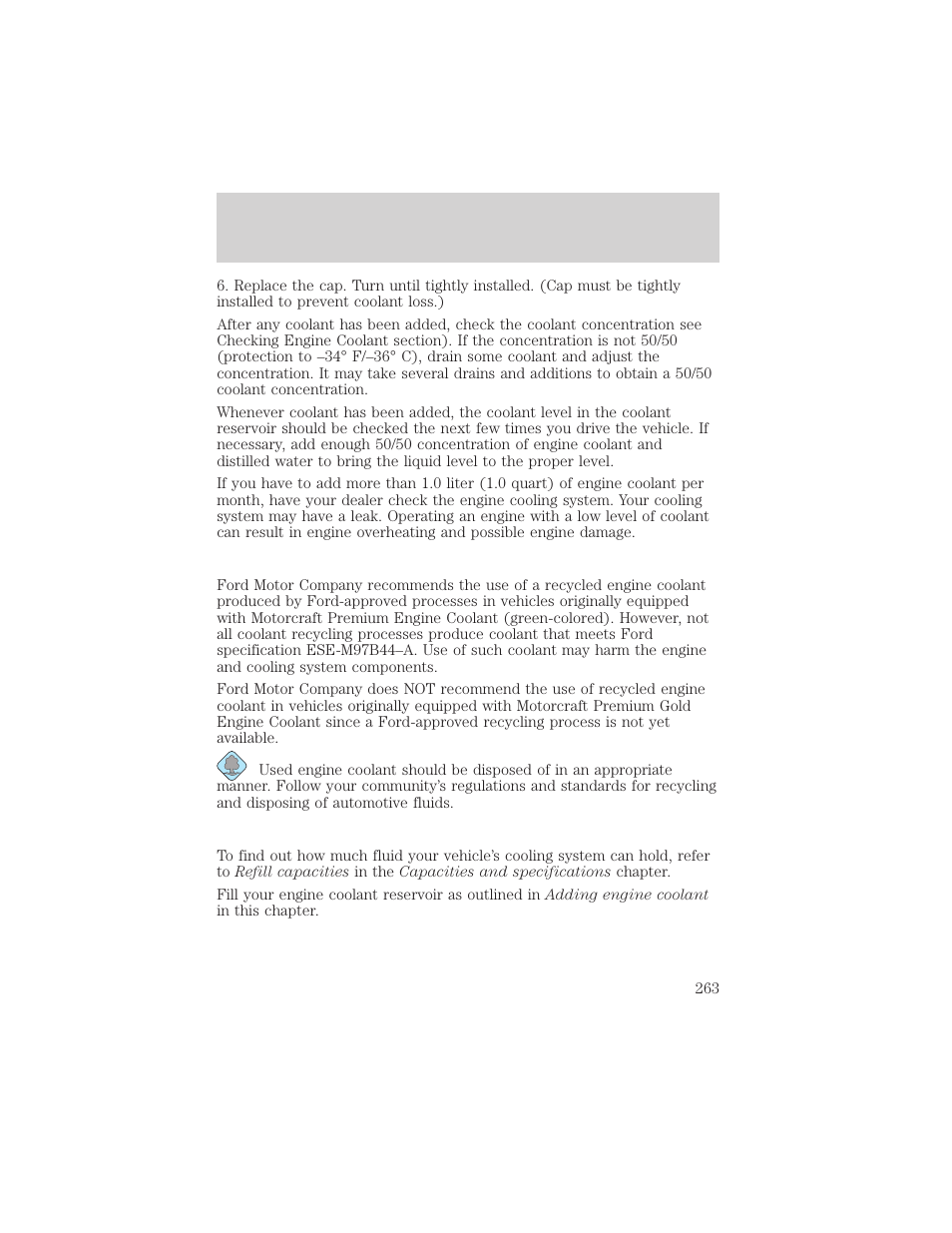 Maintenance and care | FORD 2002 Explorer v.3 User Manual | Page 263 / 336