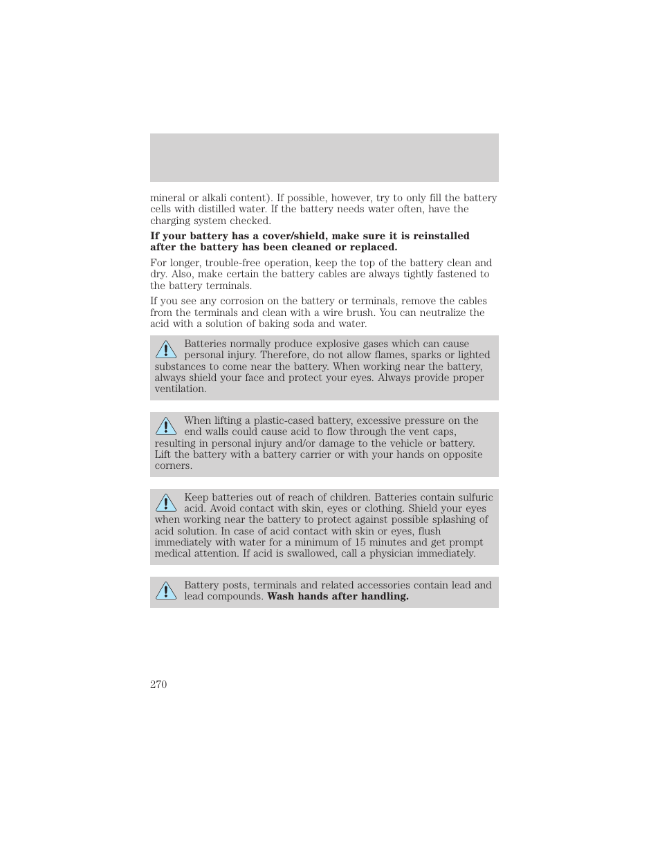 Maintenance and care | FORD 2002 Explorer v.3 User Manual | Page 270 / 336