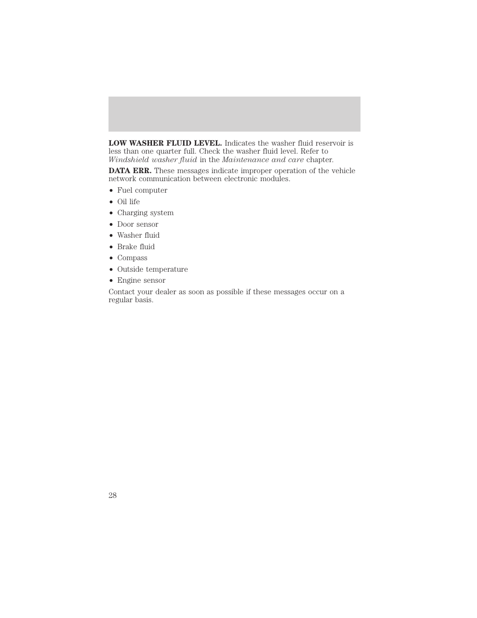 Instrumentation | FORD 2002 Explorer v.3 User Manual | Page 28 / 336