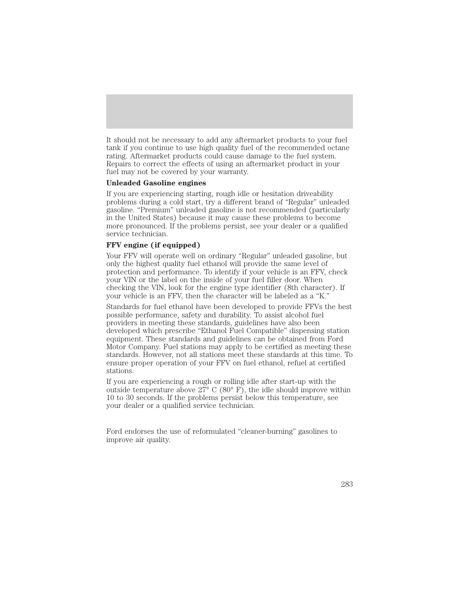 Maintenance and care | FORD 2002 Explorer v.3 User Manual | Page 283 / 336