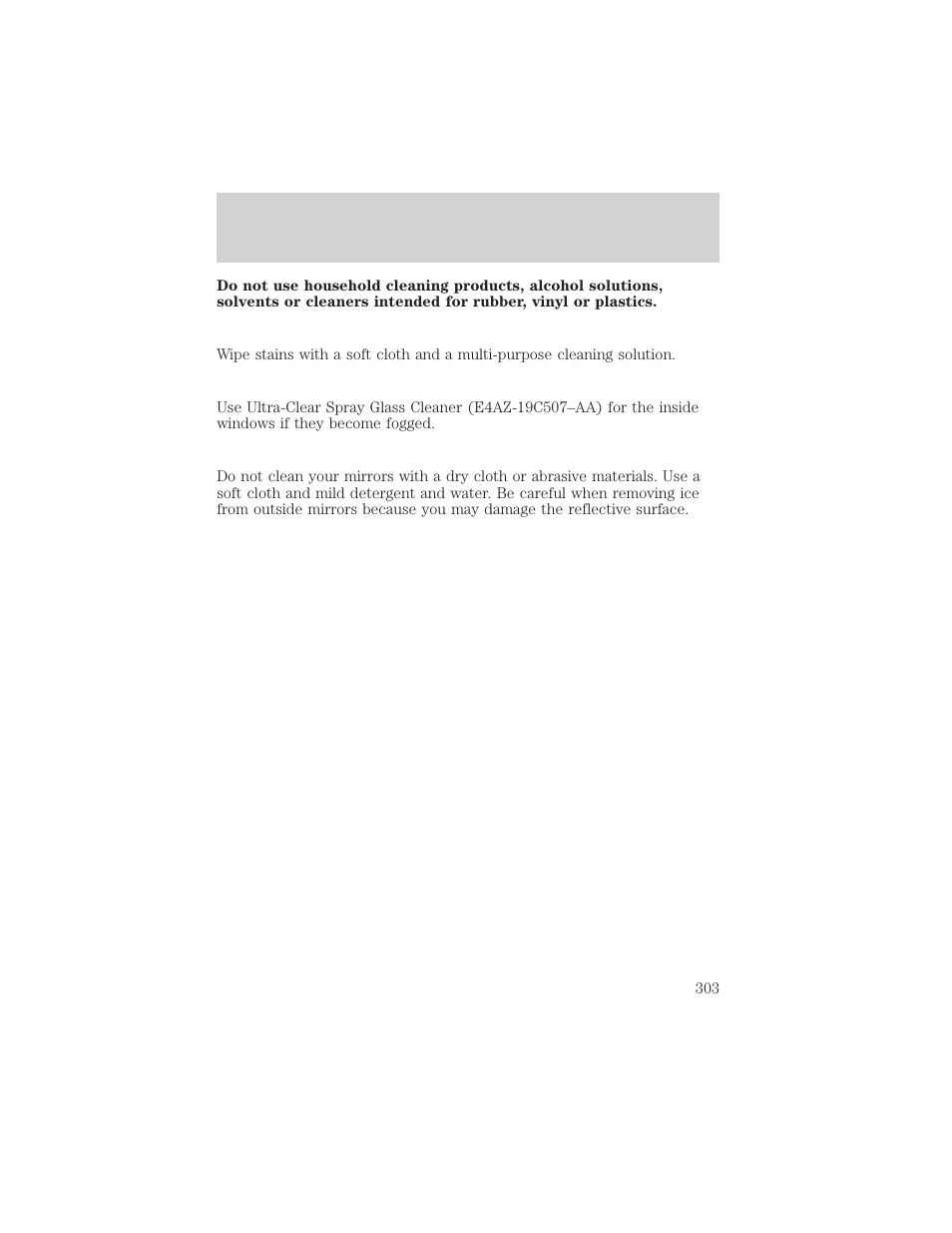 Maintenance and care | FORD 2002 Explorer v.3 User Manual | Page 303 / 336