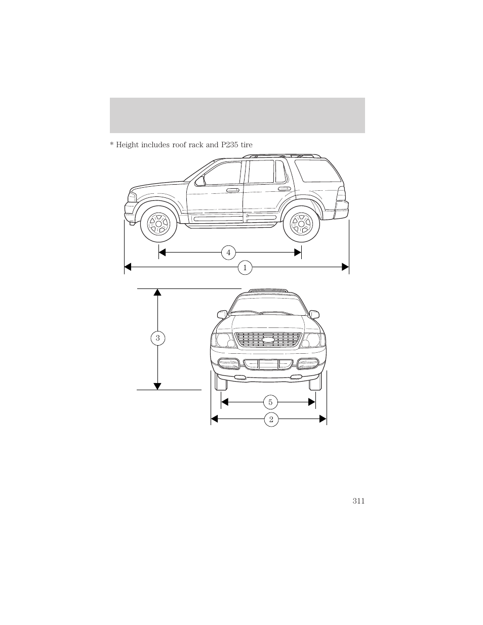 Capacities and specifications | FORD 2002 Explorer v.3 User Manual | Page 311 / 336