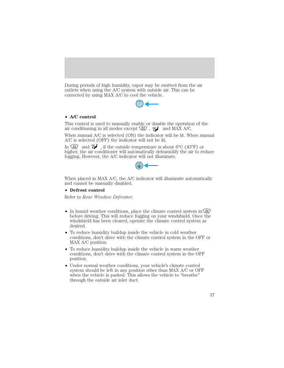 Controls and features | FORD 2002 Explorer v.3 User Manual | Page 37 / 336