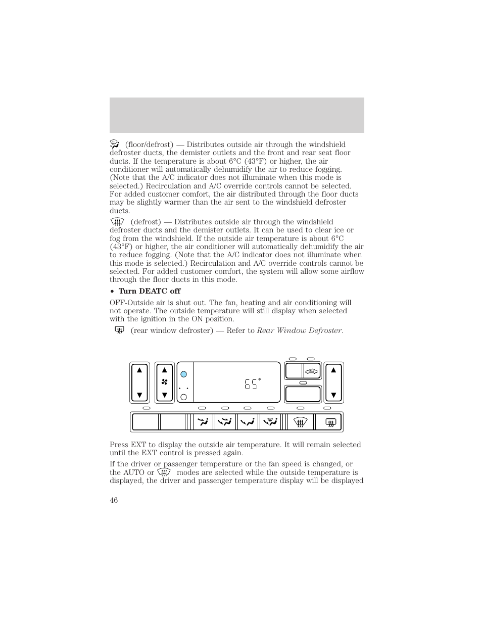 Controls and features | FORD 2002 Explorer v.3 User Manual | Page 46 / 336