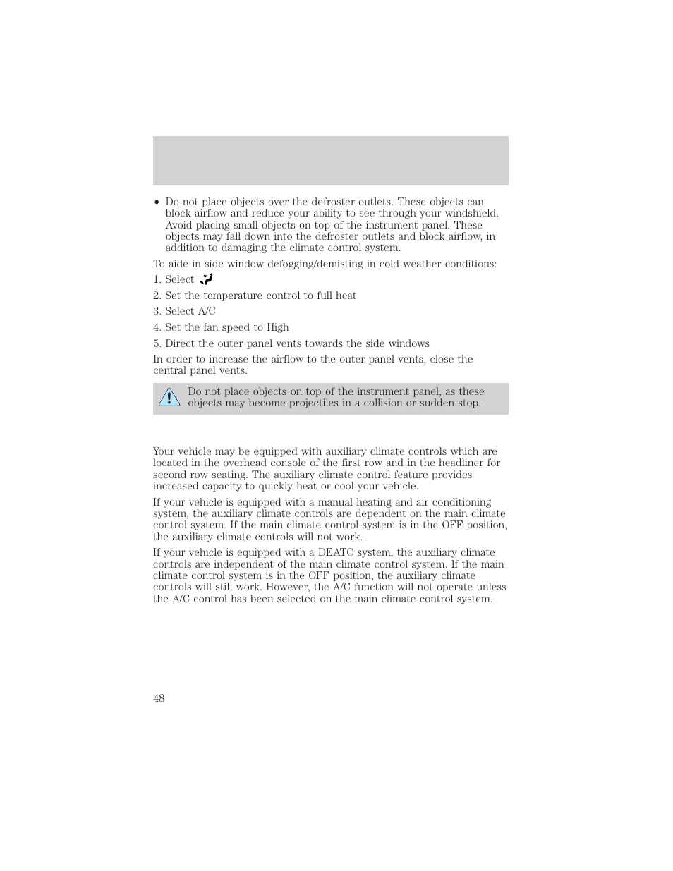 Controls and features | FORD 2002 Explorer v.3 User Manual | Page 48 / 336