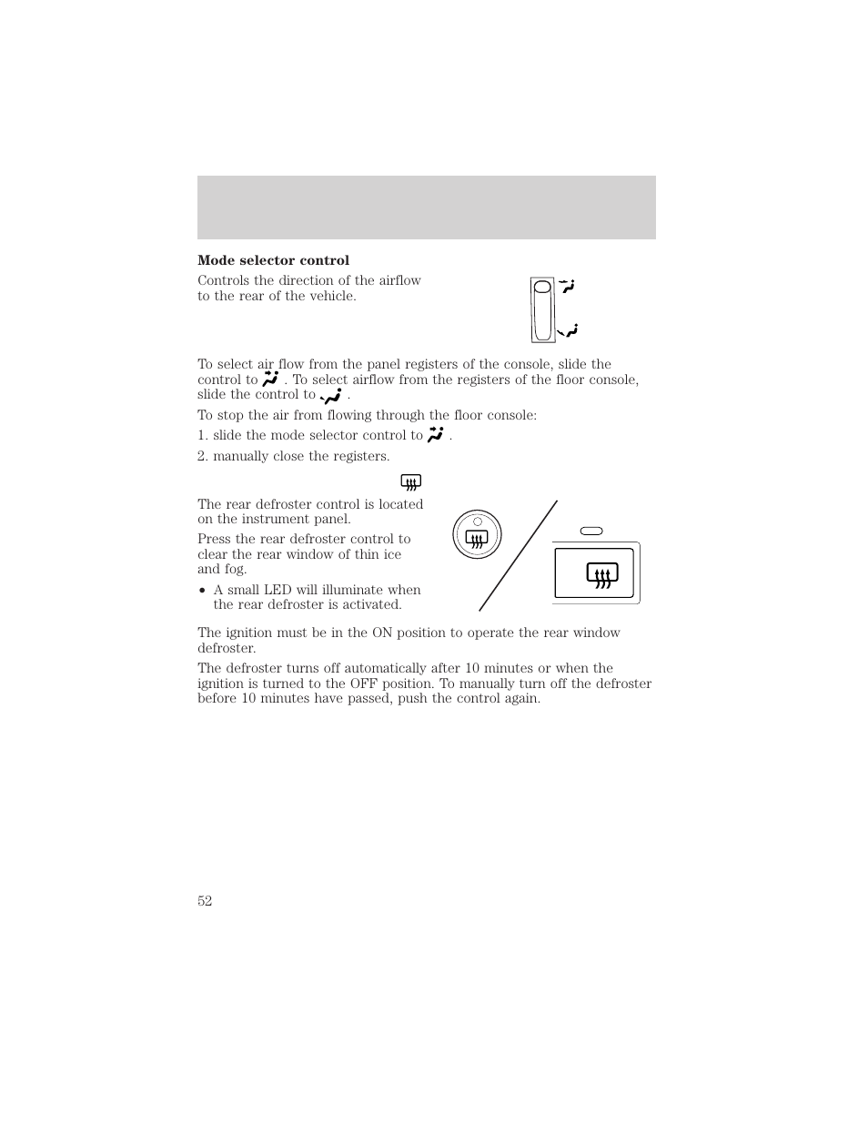 Controls and features | FORD 2002 Explorer v.3 User Manual | Page 52 / 336