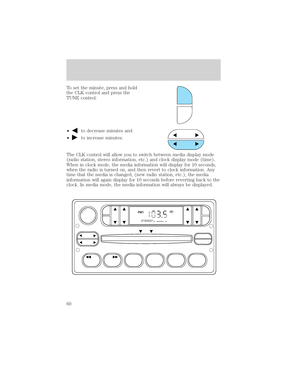 Controls and features, Tape ams | FORD 2002 Explorer v.3 User Manual | Page 60 / 336