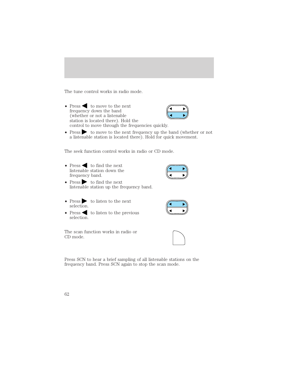Controls and features | FORD 2002 Explorer v.3 User Manual | Page 62 / 336