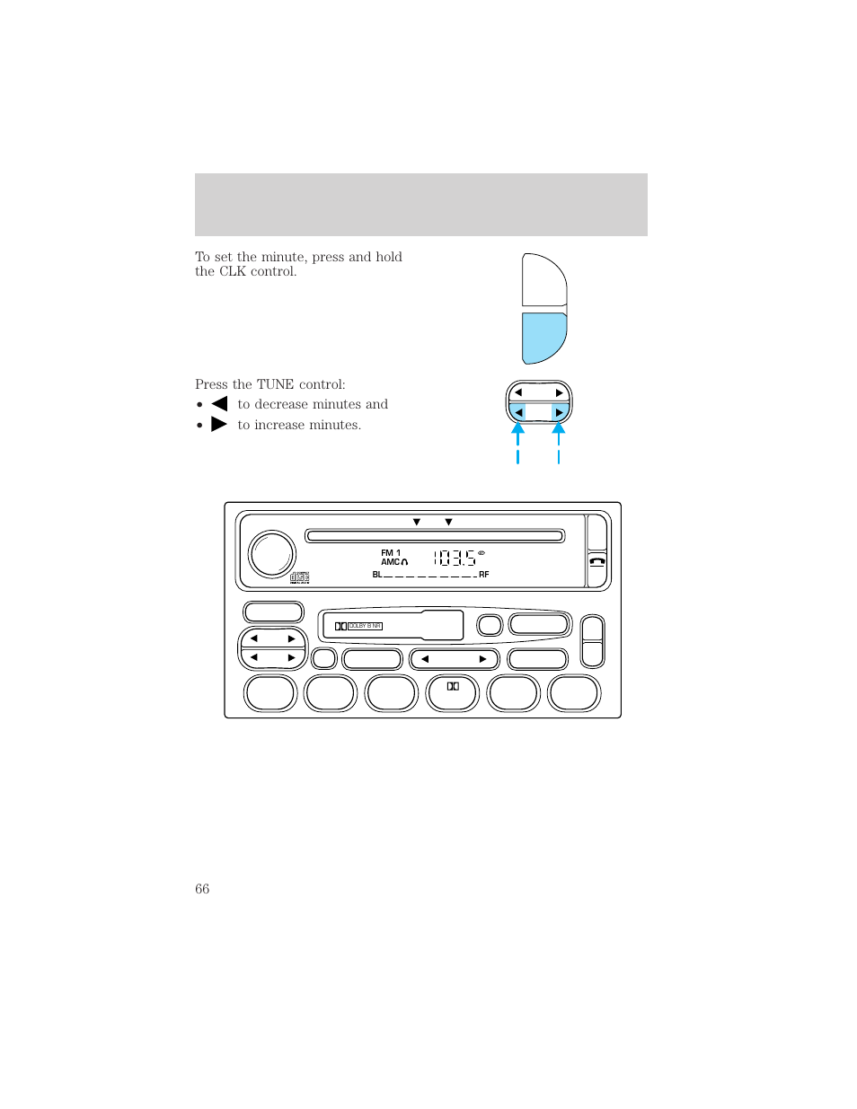 Controls and features, Scn clk | FORD 2002 Explorer v.3 User Manual | Page 66 / 336