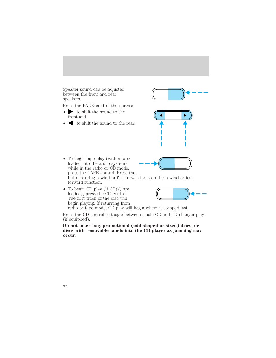 Controls and features | FORD 2002 Explorer v.3 User Manual | Page 72 / 336