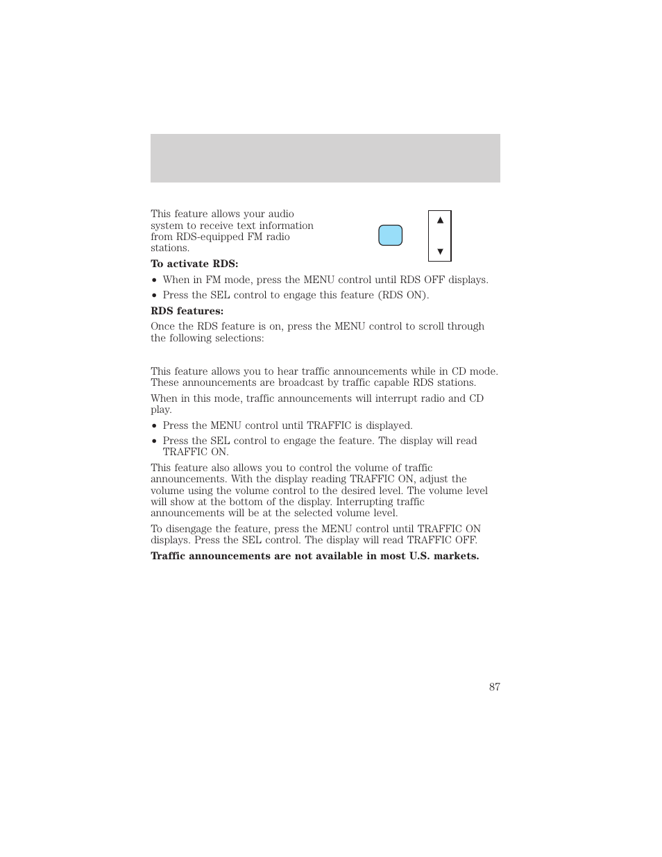 Controls and features | FORD 2002 Explorer v.3 User Manual | Page 87 / 336