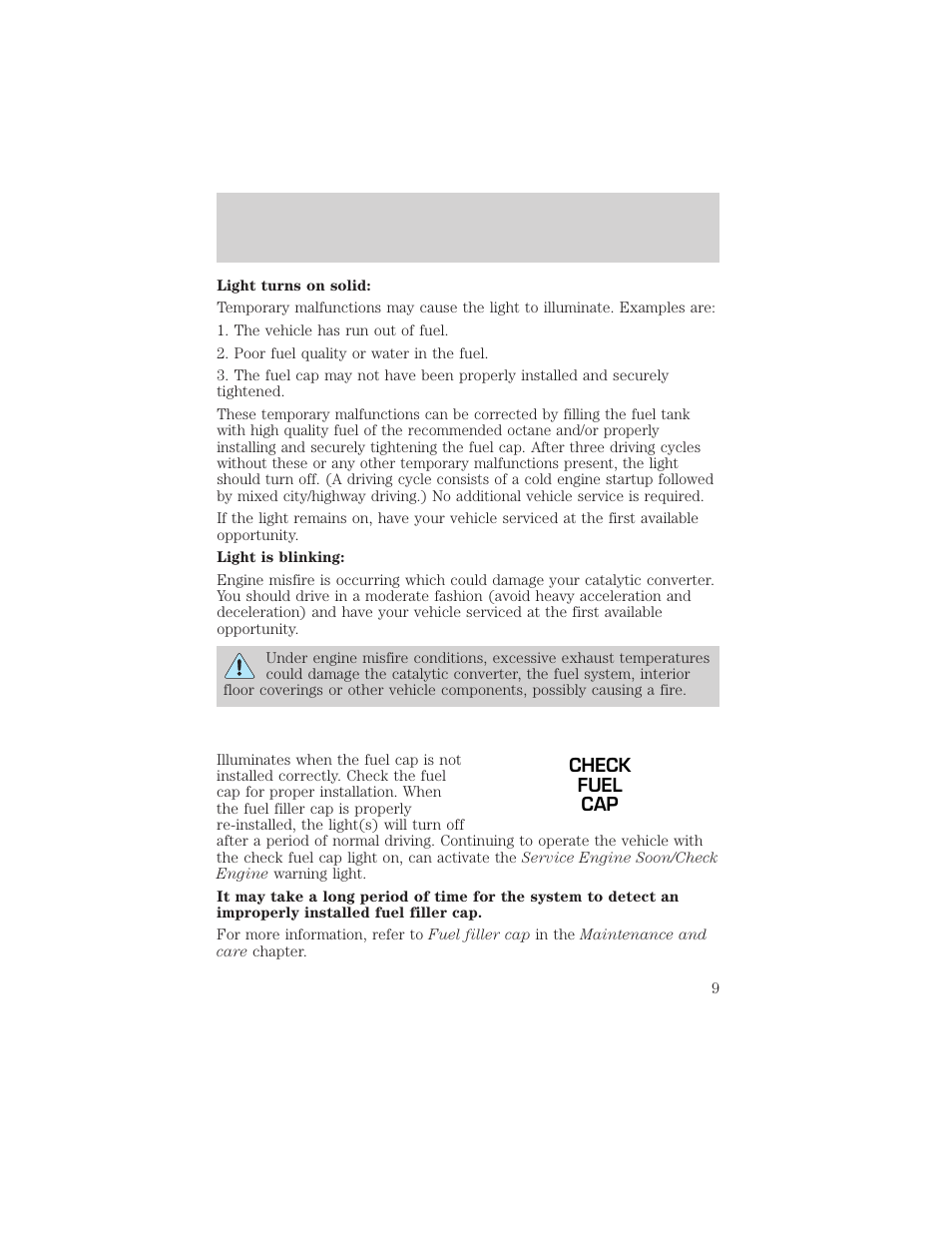 Instrumentation | FORD 2002 Explorer v.3 User Manual | Page 9 / 336