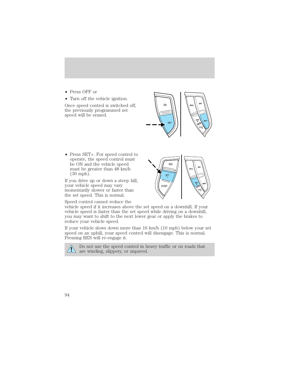 Controls and features | FORD 2002 Explorer v.3 User Manual | Page 94 / 336