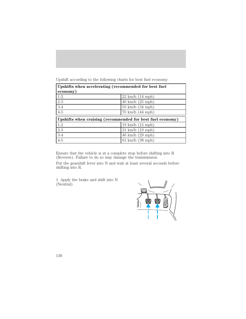 Driving | FORD 2002 Explorer Sport Trac v.1 User Manual | Page 136 / 264