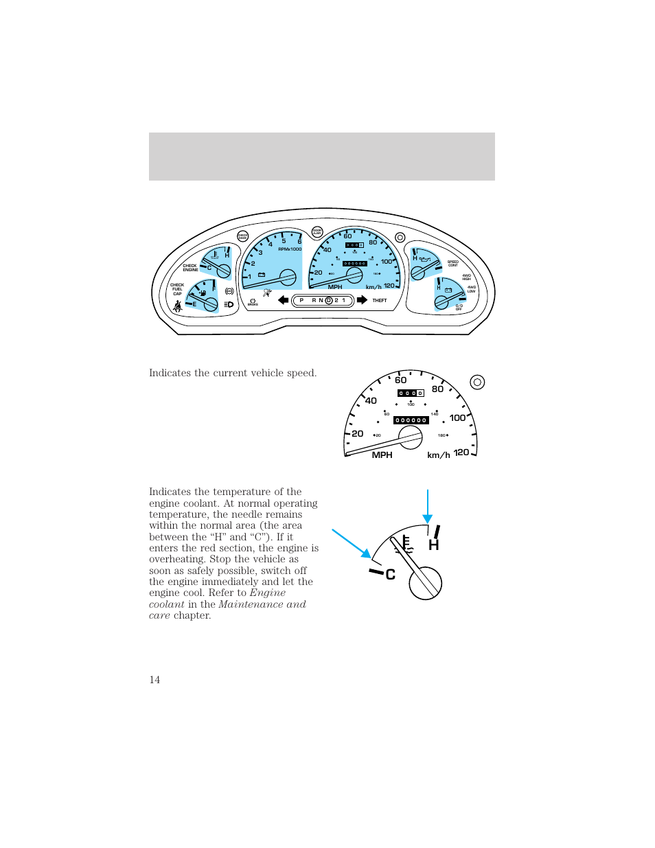 Ch instrumentation | FORD 2002 Explorer Sport Trac v.1 User Manual | Page 14 / 264