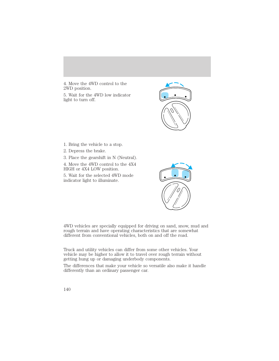Driving | FORD 2002 Explorer Sport Trac v.1 User Manual | Page 140 / 264