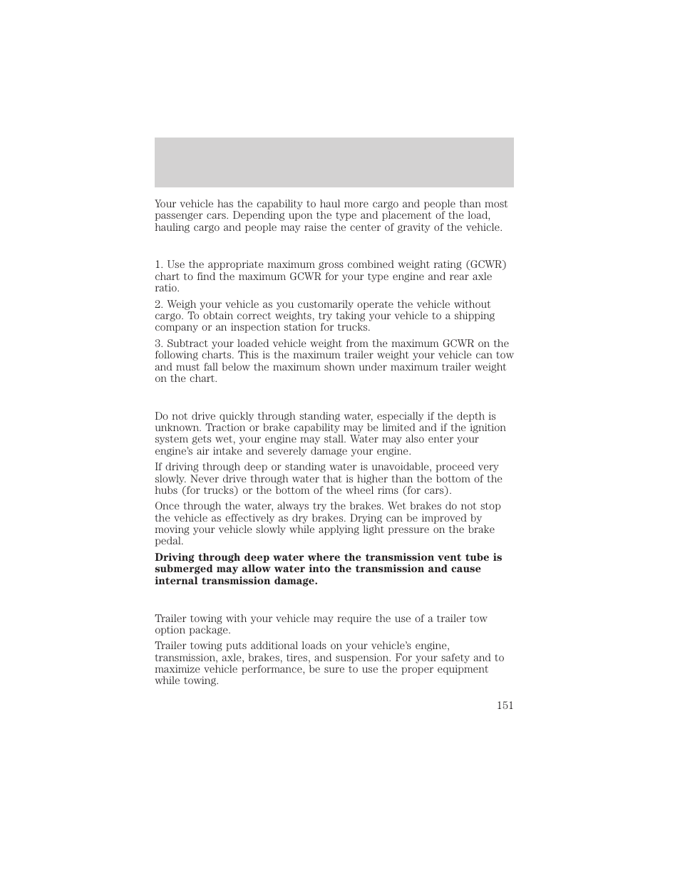Driving | FORD 2002 Explorer Sport Trac v.1 User Manual | Page 151 / 264