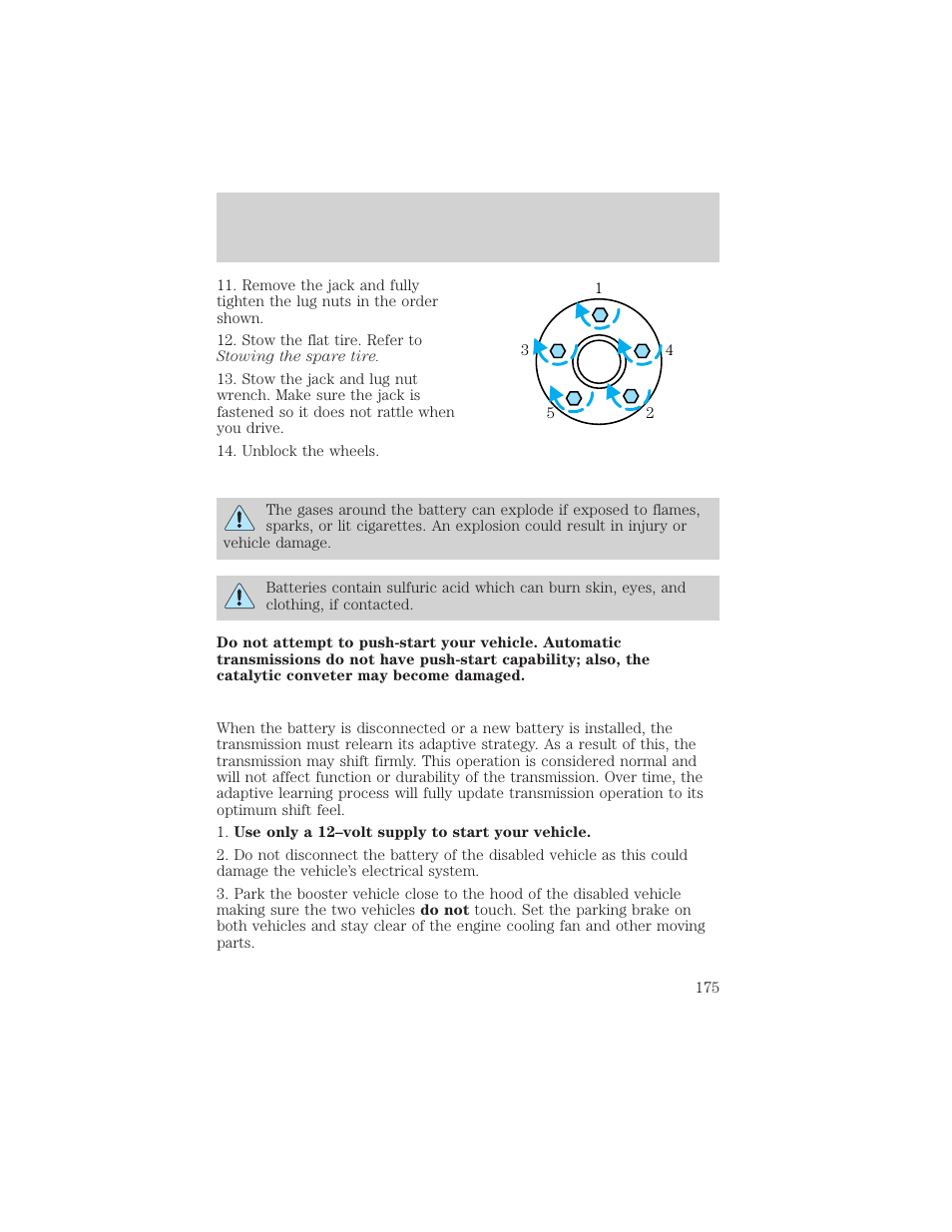 Roadside emergencies | FORD 2002 Explorer Sport Trac v.1 User Manual | Page 175 / 264