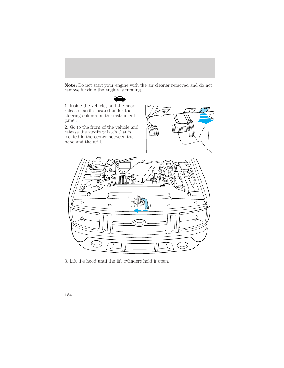 Maintenance and care | FORD 2002 Explorer Sport Trac v.1 User Manual | Page 184 / 264