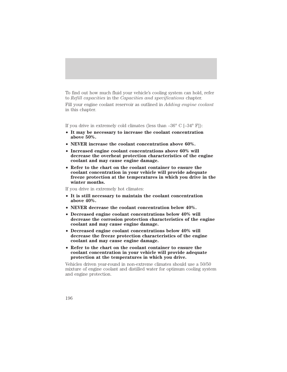 Maintenance and care | FORD 2002 Explorer Sport Trac v.1 User Manual | Page 196 / 264