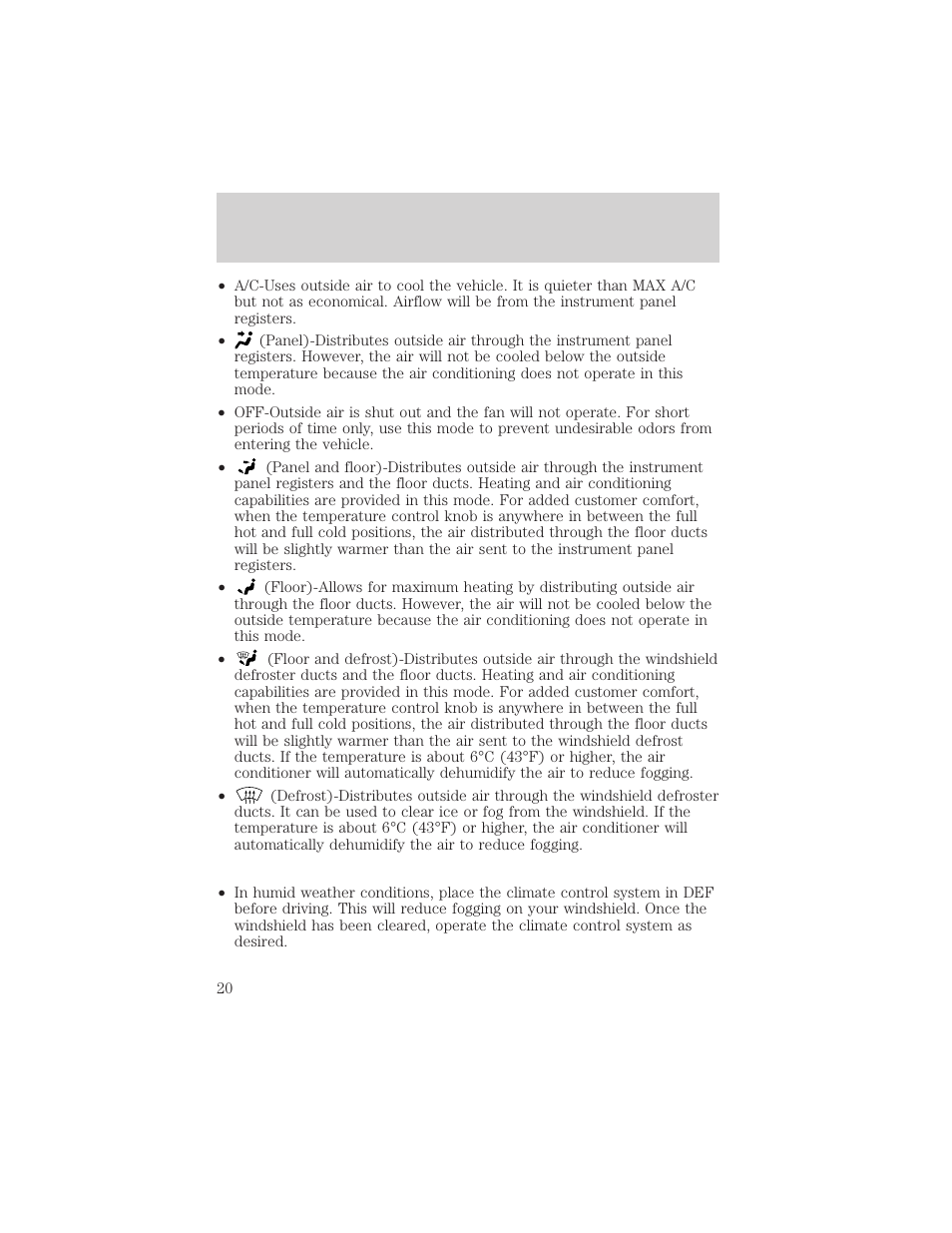 Controls and features | FORD 2002 Explorer Sport Trac v.1 User Manual | Page 20 / 264