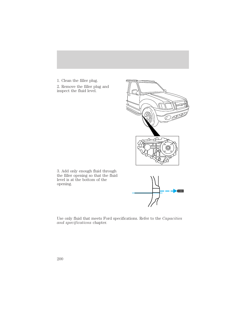 Maintenance and care | FORD 2002 Explorer Sport Trac v.1 User Manual | Page 200 / 264