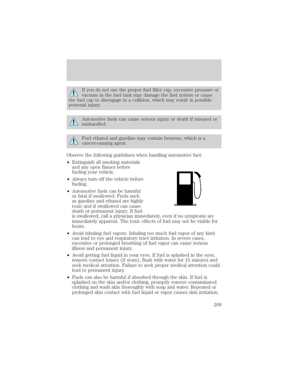 Maintenance and care | FORD 2002 Explorer Sport Trac v.1 User Manual | Page 209 / 264