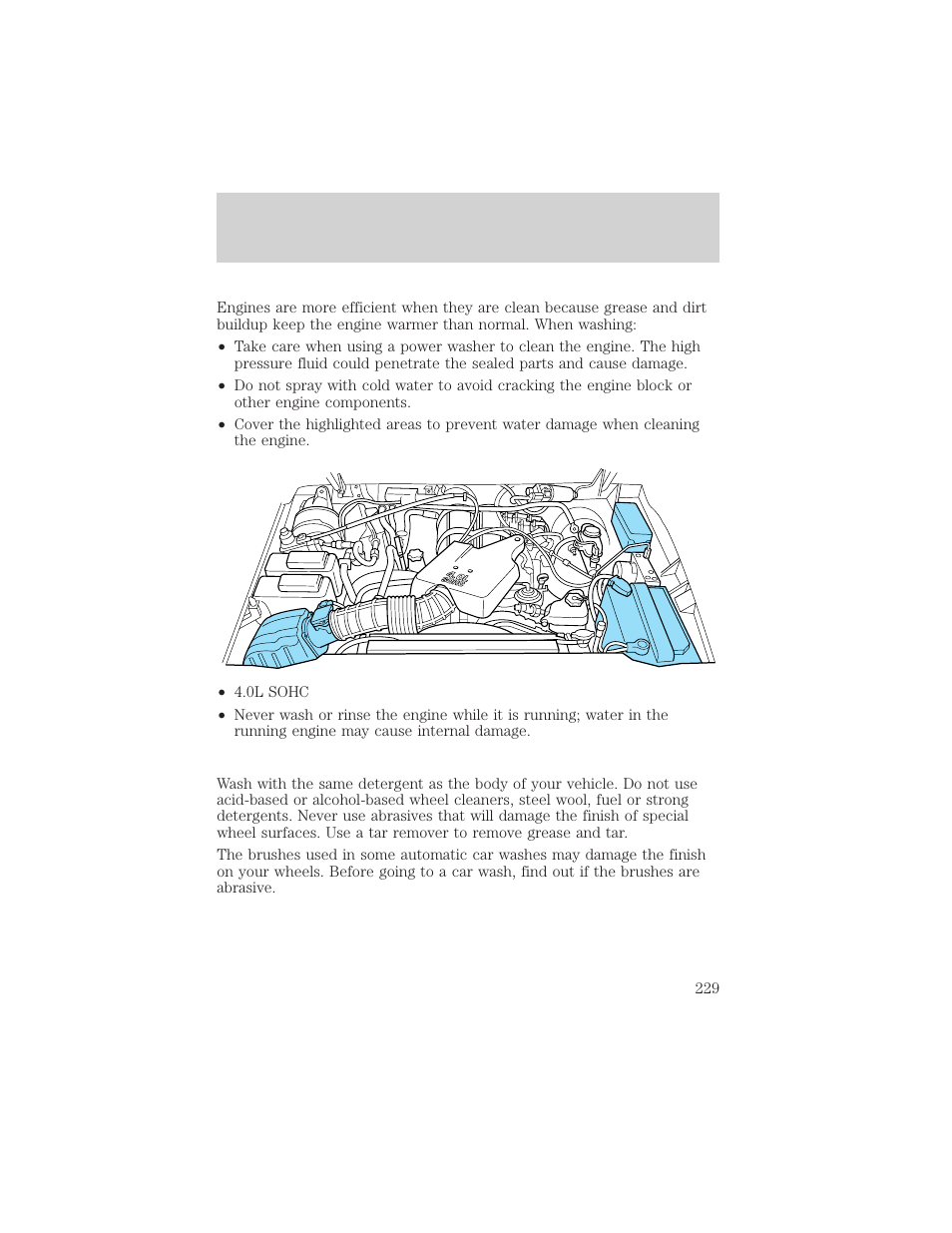 Maintenance and care | FORD 2002 Explorer Sport Trac v.1 User Manual | Page 229 / 264