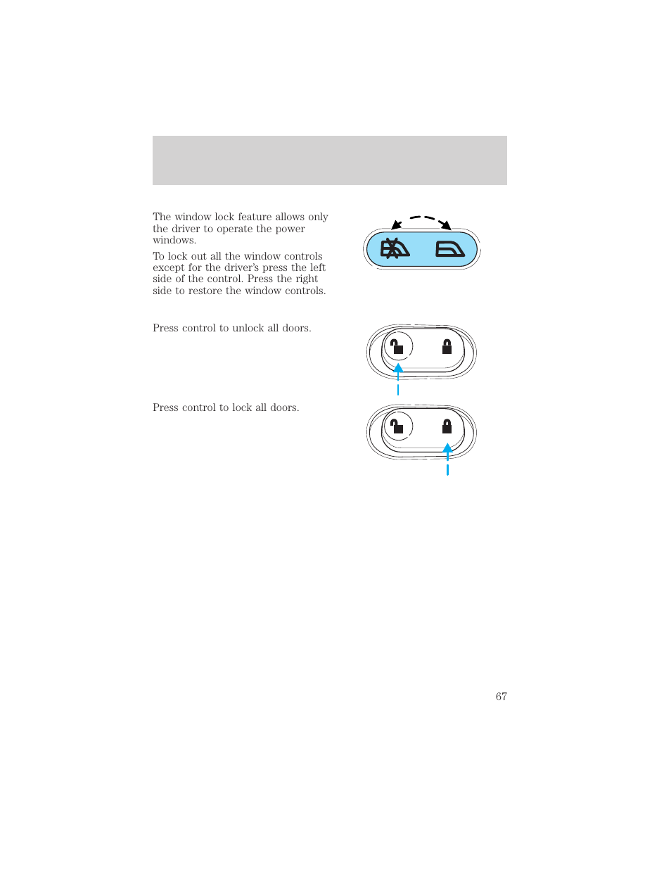 Controls and features | FORD 2002 Explorer Sport Trac v.1 User Manual | Page 67 / 264