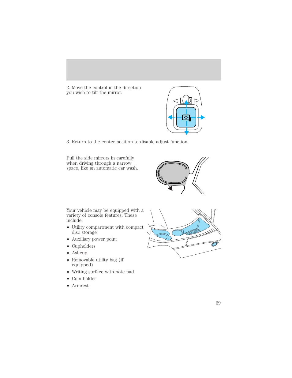 Controls and features | FORD 2002 Explorer Sport Trac v.1 User Manual | Page 69 / 264