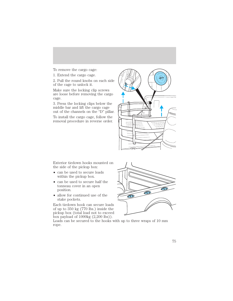 Controls and features | FORD 2002 Explorer Sport Trac v.1 User Manual | Page 75 / 264