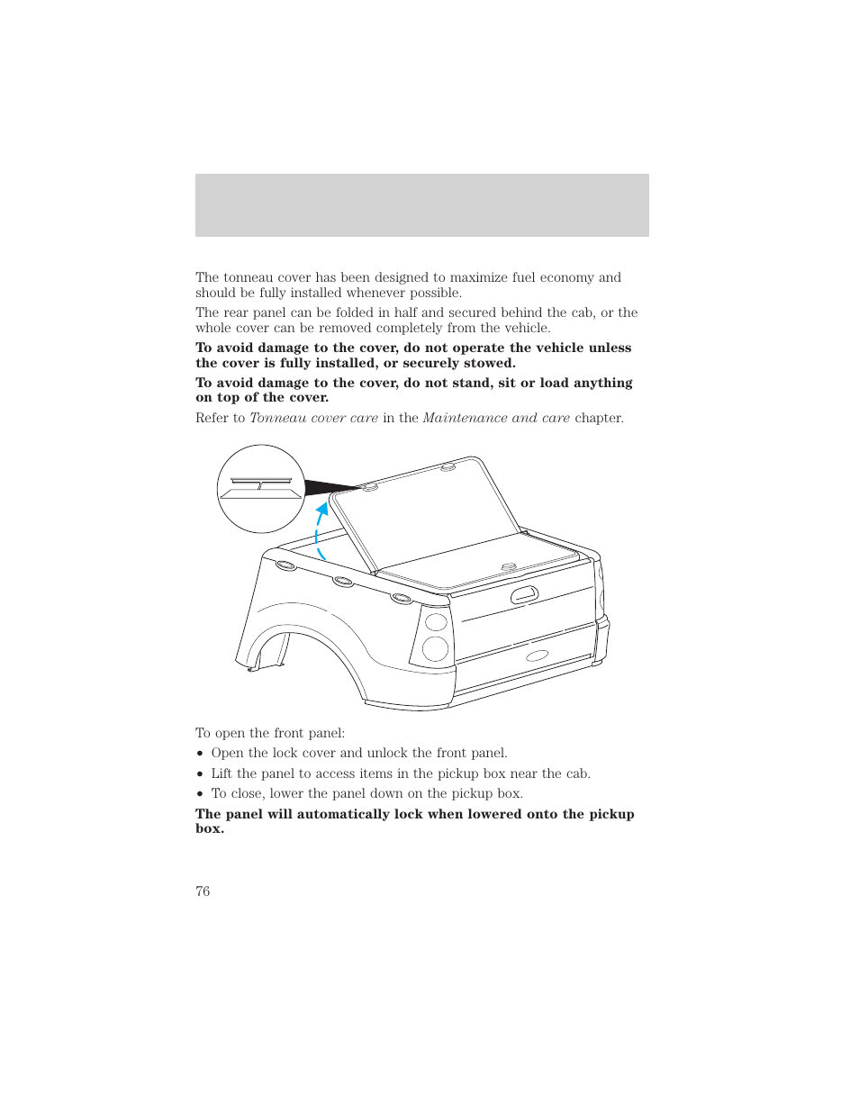 Controls and features | FORD 2002 Explorer Sport Trac v.1 User Manual | Page 76 / 264