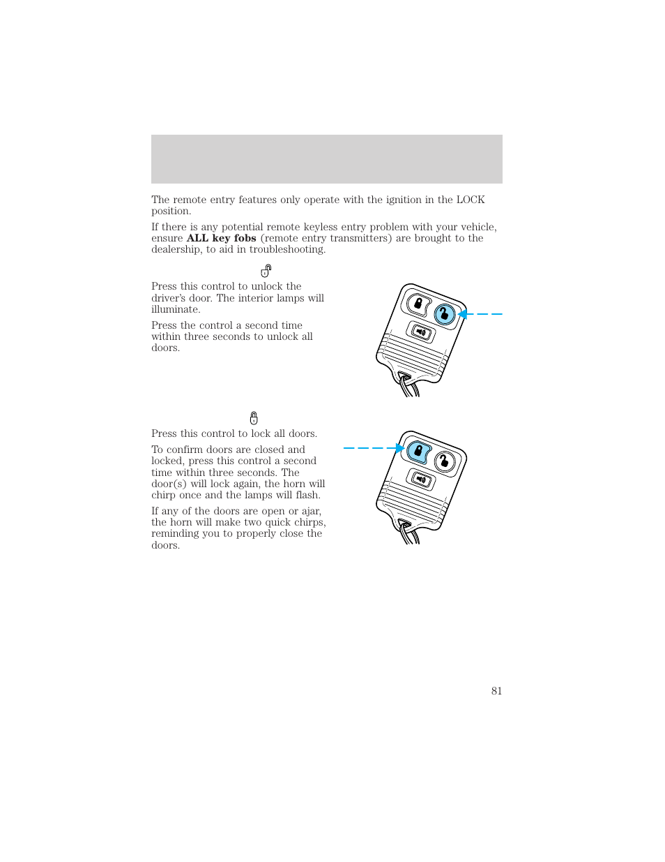 Controls and features | FORD 2002 Explorer Sport Trac v.1 User Manual | Page 81 / 264