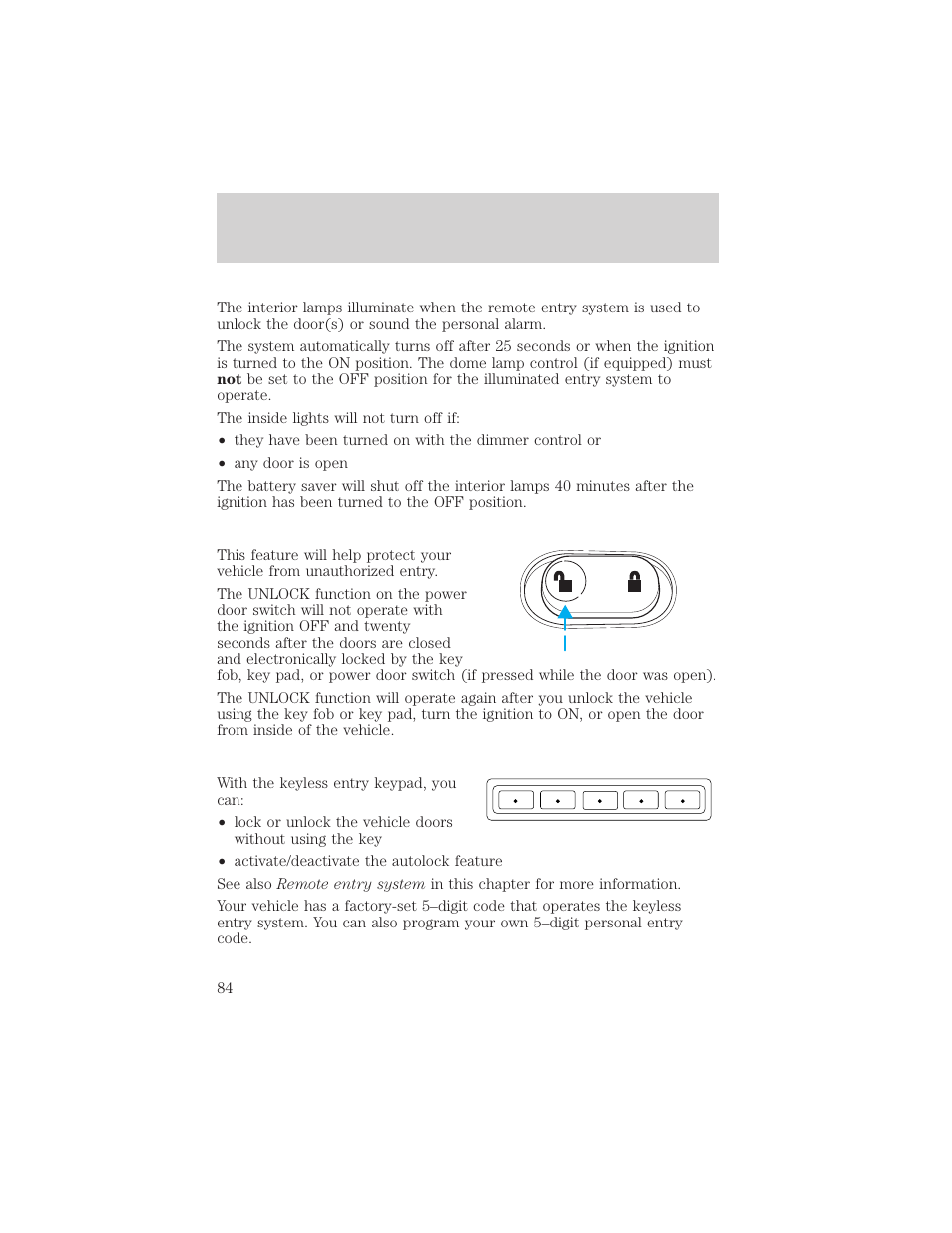 Controls and features | FORD 2002 Explorer Sport Trac v.1 User Manual | Page 84 / 264