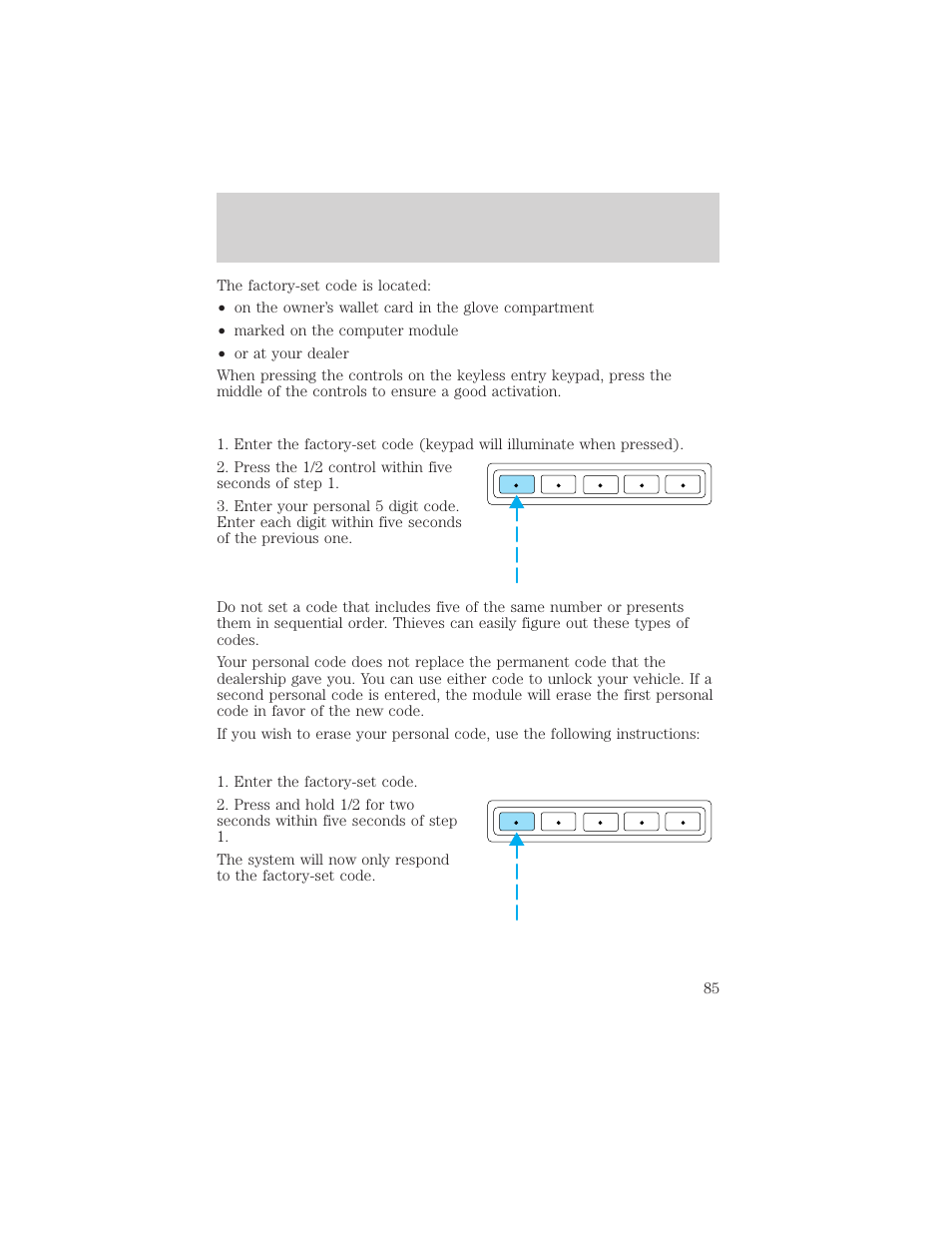 Controls and features | FORD 2002 Explorer Sport Trac v.1 User Manual | Page 85 / 264