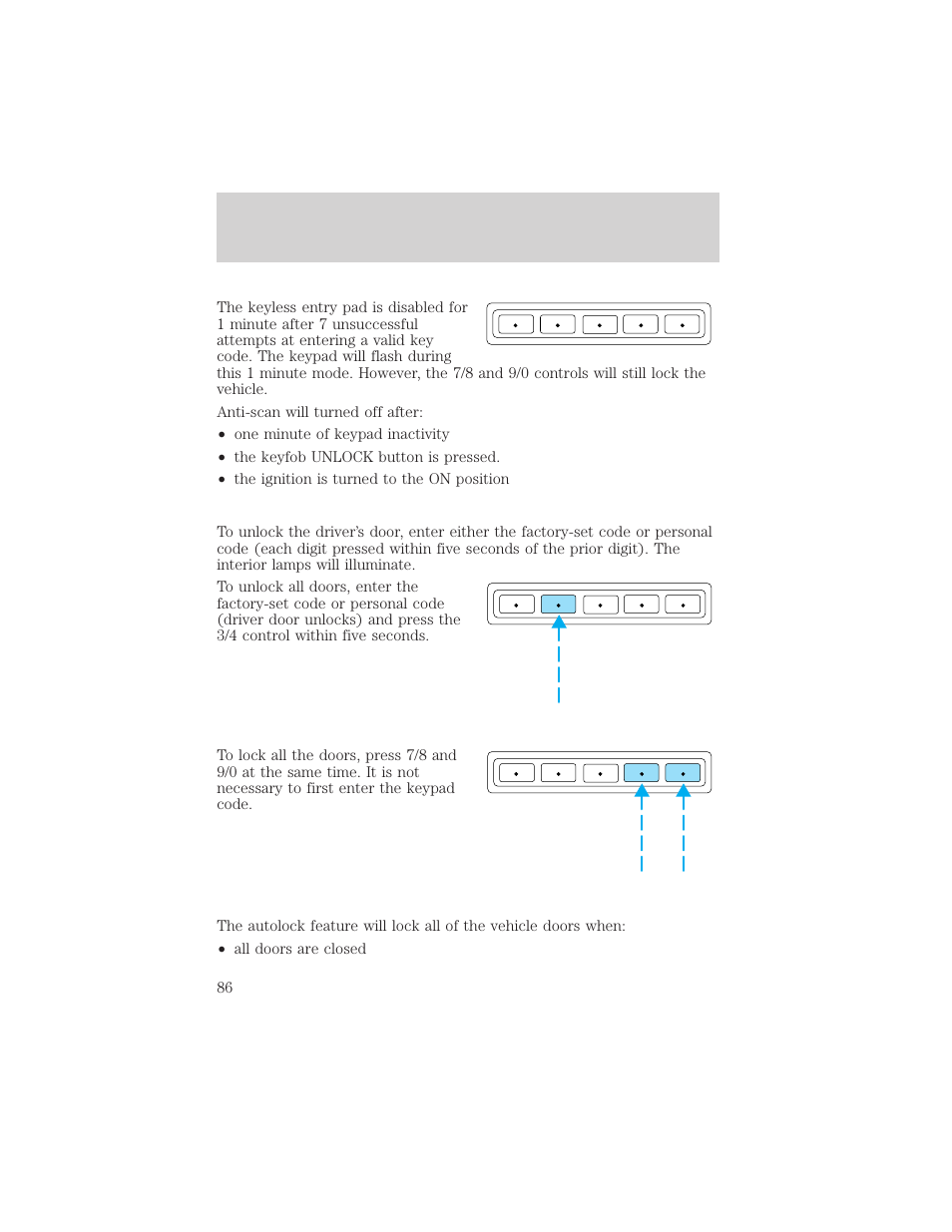 Controls and features | FORD 2002 Explorer Sport Trac v.1 User Manual | Page 86 / 264