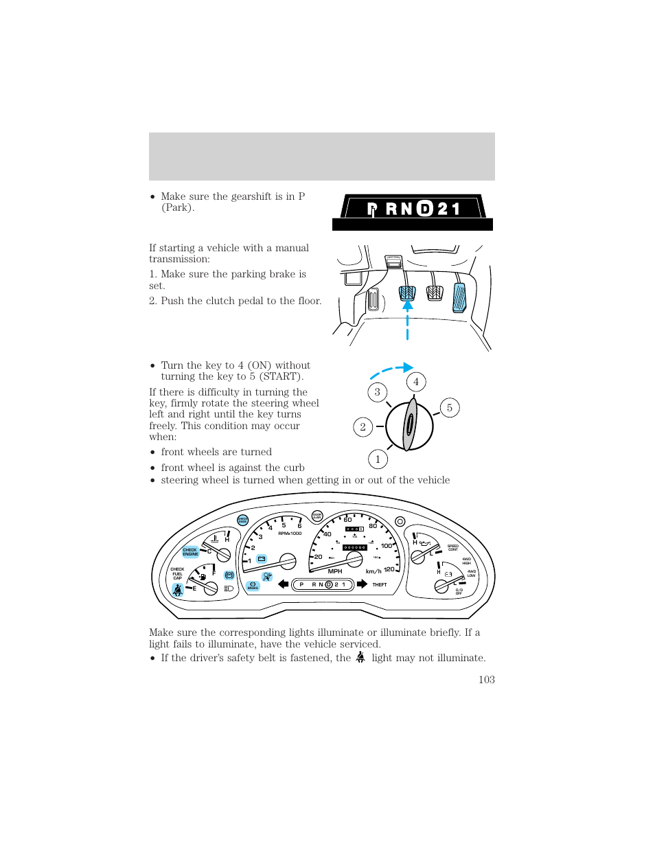 Driving | FORD 2002 Explorer Sport Trac v.2 User Manual | Page 103 / 200