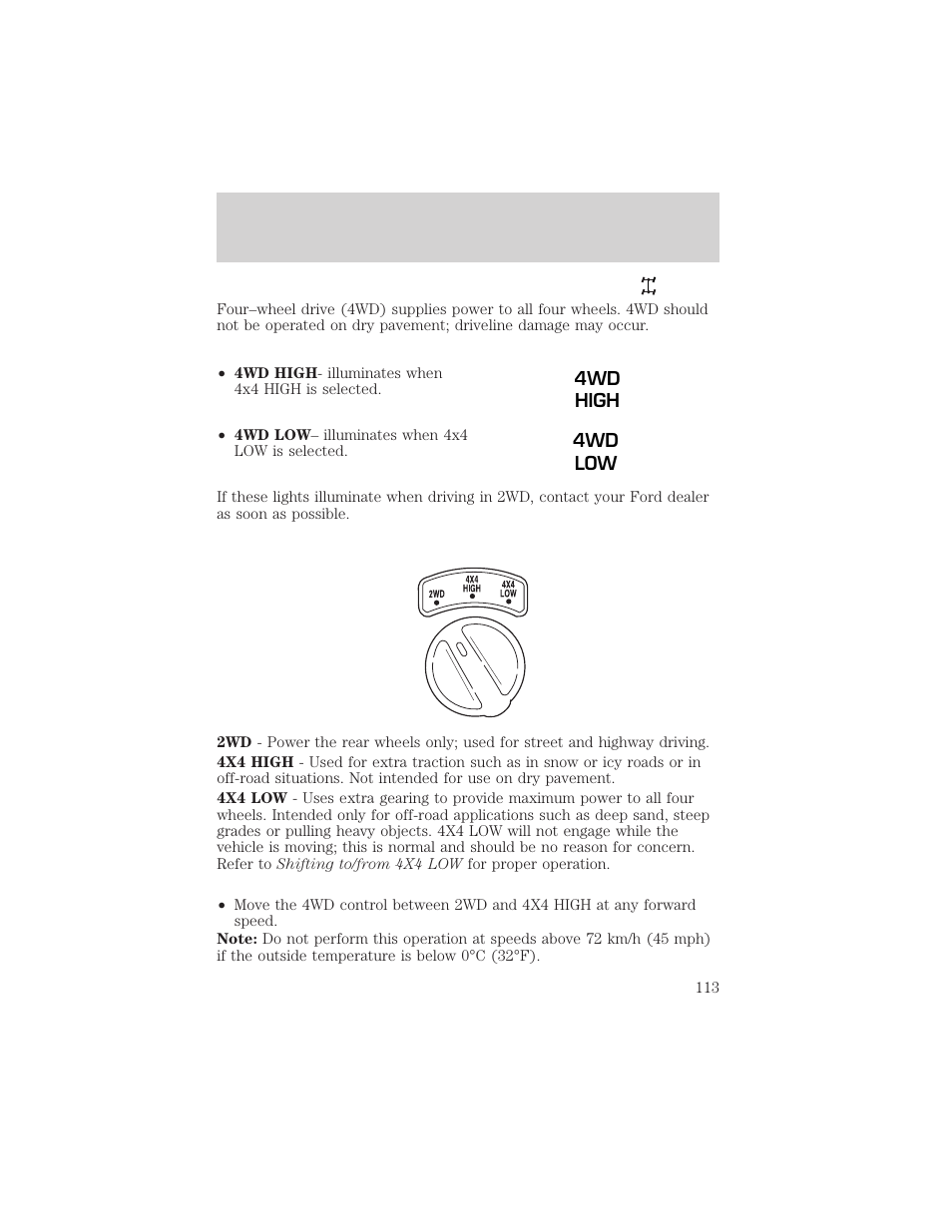 Driving | FORD 2002 Explorer Sport Trac v.2 User Manual | Page 113 / 200